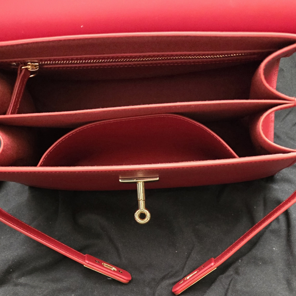 Silver & Riley Red Leather Satchel - Picture 14 of 16